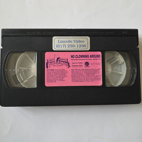 No Clowning Around VHS Mighty Morphin Power Rangers - Picture 9 of 10